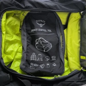 Osprey BigKit Duffle 75L Winter Sports Duffel Bag Outdoor Travel Used From Japan - Picture 1 of 4
