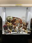 HUGE VTG LOT DOLL HOUSE Miniature Hutches, Tables, Rugs, People Etc.