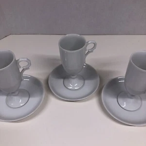 Irish Coffee Cup & Saucer Espresso Set 3 Coffee Cups 3 Saucers - Picture 1 of 7