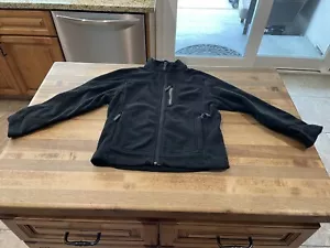 Rei Kinder schwarze Fleecejacke mit Reißverschluss Größe 8 - Bild 1 von 6