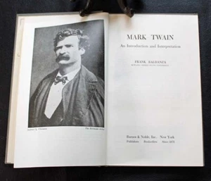 Mark Twain ~ An Introduction & Interpretation ~ Frank Baldanza ~ 1963 Ex Library - Picture 1 of 10