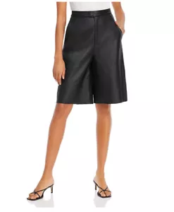 Remain Women’s Manu Leather Black Shorts Size 34 (EU), 4 (US), $290 - Picture 1 of 5