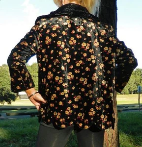 VINTAGE Nostalgia 1910s-1920s Original RARE Couture Silk Velvet Glamour Jacket - Picture 1 of 8