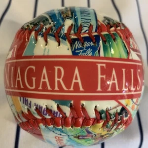 Niagara Falls Tourist Poster Motif Collectible Baseball Ball Souvenir - Picture 1 of 6