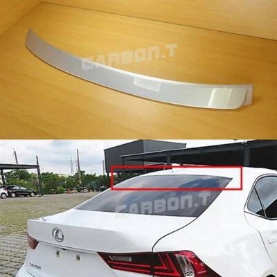 Painted#1J2 Liquid Platinum Metallic For 14-19 LEXUS IS250 Sedan 4D Roof Spoiler Foto 1 de 4