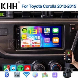 10'' Carplay Android 13 Car Radio For Toyota Corolla 2012-2015 Head Unit 8+128G - Picture 1 of 22