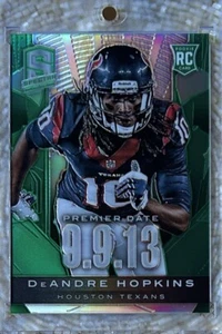 Panini Spectra 2013 verde fecha Premier 5/5 Deandre Hopkins RC - Imagen 1 de 2