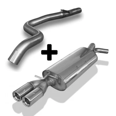 FOX Racinganlage ab Kat. New Beetle 1C 9C 1Y 1.6l 1.8l T 1.9l TDI 2x76mm - Bild 1 von 4