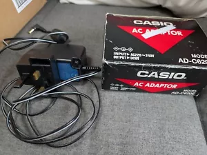 ORIGINAL CASIO AC ADAPTOR MODEL: AD-C620E 6.0V 1.5A Keyboard / Digital Camera Et - Picture 1 of 5