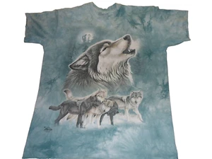 Wolf Head and Pack x 5	Cynthie Fisher Large Short Sleeve Vintage Tie Dye - Picture 1 of 7