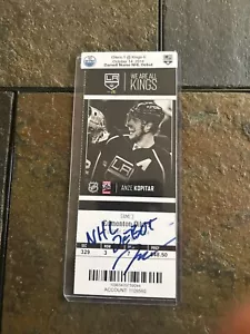 DARNELL NURSE SIGNED AUTOGRAPH NHL DEBUT TICKET 10-14-2014 Edmonton Oilers KINGS - Picture 1 of 3
