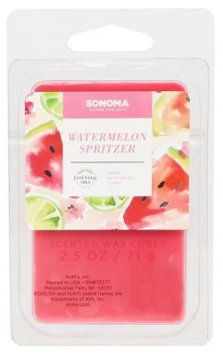 全新! SONOMA WATERMELON 柑橘花卉 SPRITZER 6 件香味蜡立方体熔体 — 第 1/3 张图片