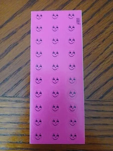 Vintage 80s Teech Um Scratch & Sniff Stickers Mod Smiley Faces Sheet #891 - Picture 1 of 1