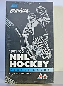 1991-92 Score Pinnacle Premier Edition caja de hockey NHL sellada de fábrica - Imagen 1 de 4