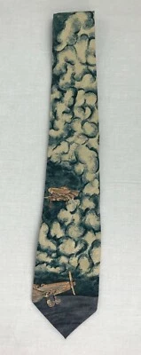 Corbata para Hombres Ambassador Corbata Nubes Aviones Antiguos Hecha a Mano Foto 1 de 4