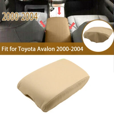 Beige For 2000-2004 Toyota Avalon Leather Center Console Lid Armrest Pad Cover Foto 1 de 4