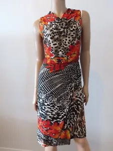 AU 12 - JOSEPH RIBKOFF TROPICAL DRESS - ORP $300+ - Picture 1 of 8