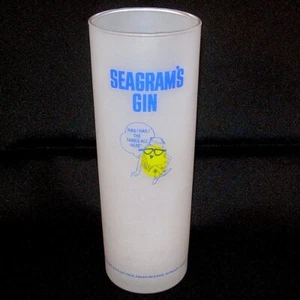 Seagrams Gin Glas groß Collins Satin Lemon Hail The Tangs alle hier Barware - Bild 1 von 4