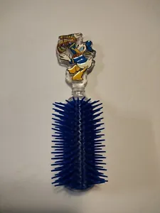 Vintage Disney 80's Donald Duck Hair Brush Plastic Epock Roll #848 - Picture 1 of 4