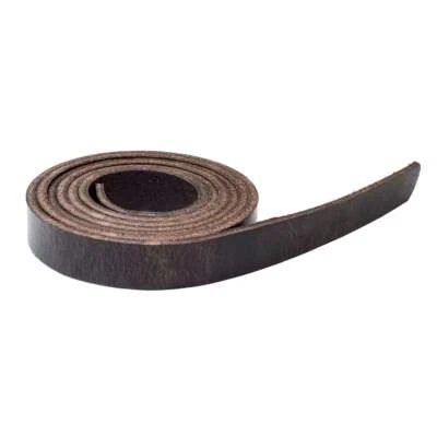 Buffalo Belt Strip 8/10oz Vintage Chocolate 48–55" | Springfield Leather Company - Image 1 of 4