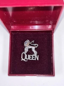 Queen Freddie Mercury Badge Pin Solid Silver Official Fan Club Merchandise 1992 - Picture 1 of 14