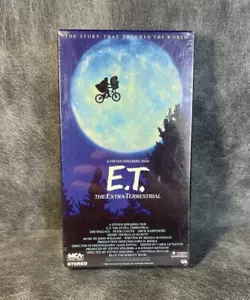 E. T. The Extra Terrestrial Sealed VHS Tape Steven Spielberg Movie 1988 Sealed - Picture 1 of 10