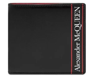 Alexander McQUEEN BAND LOGO BILLFOLD GELDBÖRSE mit original AMQ-Box BRANDNEU! - Bild 1 von 4