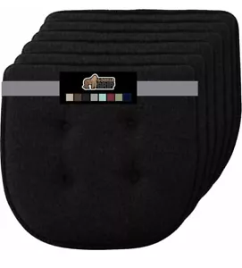 Gorilla Grip Cuscini per sedia memory foam confezione da 6 - nero - 16x17 pollici - antiscivolo - Foto 1 di 7