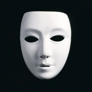 Weiße Frauenmaske Phantom Maske Venezianische Neutrale Frauen Gesichtsmaske weiß - Bild 1 von 1