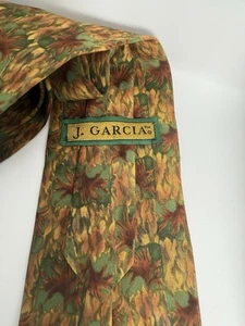 J. Garcia Seidenkrawatte Herren Querformat mit Augen Kollektion zehn Krawatten Blumen Jerry - Bild 1 von 10
