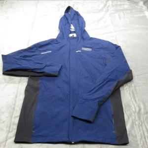 Vineyard Vines Sherp Shirt Jacke Herren XL blau grau Kapuze leicht reflektierend Run Jog - Bild 1 von 14