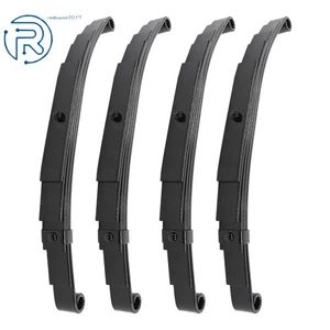 4 Pack For 6000 lbs 6K Axle Trailer Leaf Spring 5 Leaf Double Eye 3000 lbs Cap - Picture 1 of 12