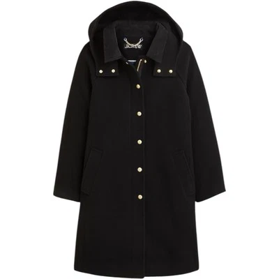 j crew Stowe parka in Italian stadium-cloth Women’s Size 14 Black - Image 1 of 4