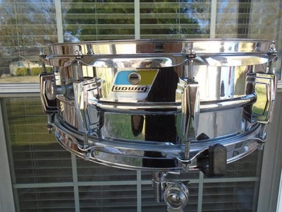 Tarola vintage 1970 Ludwig Supraphonic 5 X 14 LM400-VG! - Imagem 1 de 4