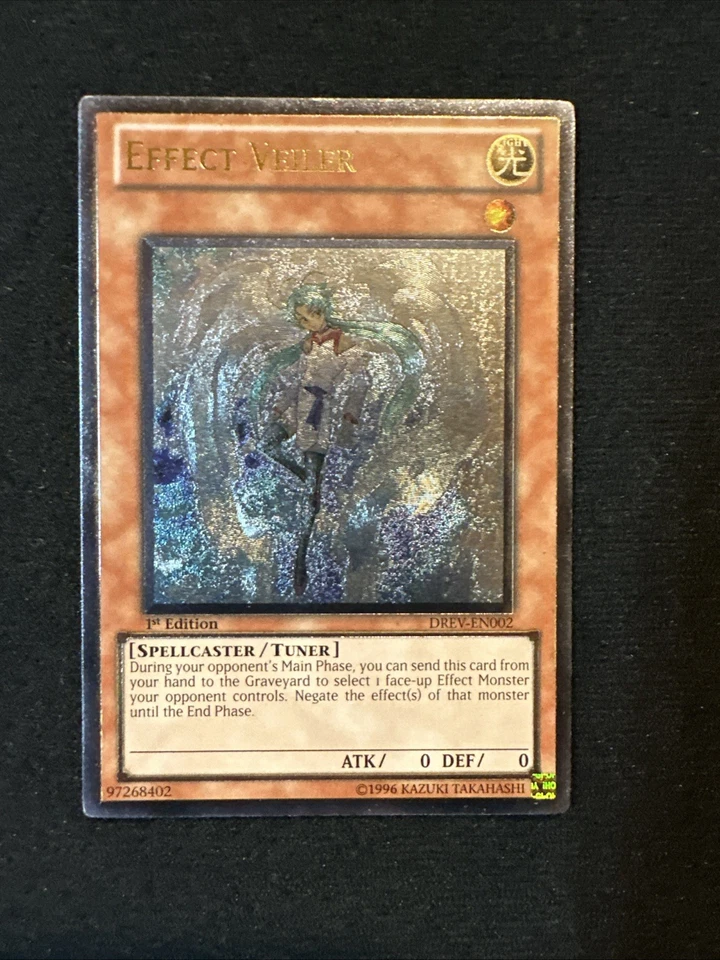 Yu-Gi-Oh Effect Veiler DREV-EN002 Ultimate Rare 1st Edition - Image 1 of 4