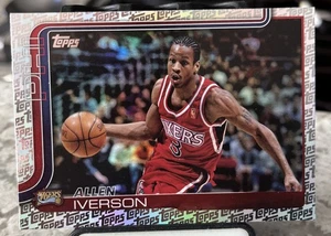 Logotipo exclusivo de los fanáticos de Allen Iverson #253 insignia de la NBA 2025-26 Topps - Imagen 1 de 2