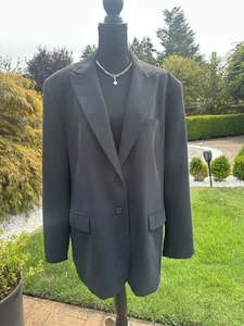 Ralph Lauren schwarzer Damen Blazer mit zwei Knöpfen Übergröße 20 W - Bild 1 von 6