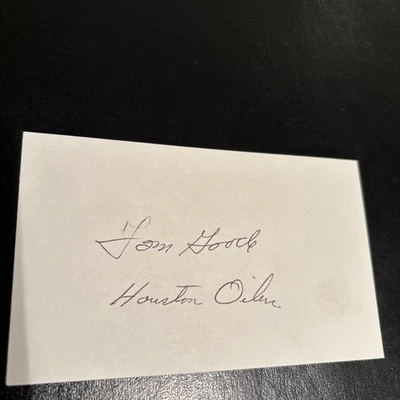 Tom Goode ( Miss.St.) ‘60 All-Amer., ‘62 Houston Oilers,  Colts SB V Champ, D’15 - Image 1 of 2