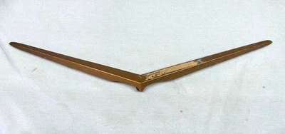 1957 Bel Air V8 Gold Trunk Vee Emblem PART #3733178 OEM CHEVROLET - Image 1 of 4