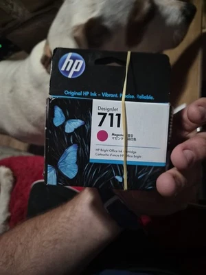  3 Packs Of NEW HP Genuine 711 Magenta DesignJet Ink Cartridge  06/2026  - Image 1 of 3
