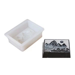 Landscape Painting Silicone Molds Mousses Cake Mould Making Soap Molds - Picture 1 of 8