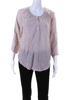 Camisa Joie Mujer Estampada Medio Botón Multicolor Talla Extra Pequeña Foto 1 de 4