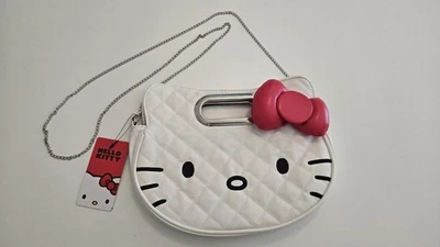 Bandolera sin asas Hello Kitty Loungefly 2014 con correa de cadena bordada Foto 1 de 4