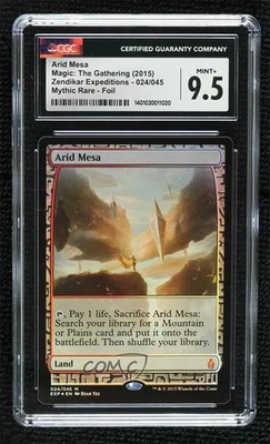Arid Mesa Foil Magic: Zendikar Expeditions EXP CGC 9.5 Mint+ - Image 1 of 2