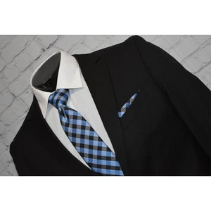 Hugo Boss Wool Blazer Sports Coat Jacket Mens Size 40 Reg Black Guabello Wool  - Picture 1 of 11
