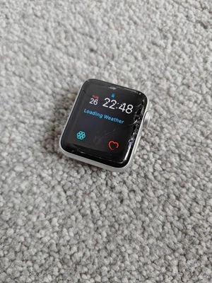 Apple Watch Series 3 - 38mm *Cracked Screen And Unresponsive* Read Descrip AE44 - Image 1 of 4