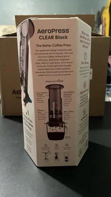 Aeropress 透明黑色 - 未开封 — 第 1/3 张图片