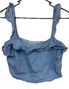 New Denim Co Crop Top - Picture 1 of 3