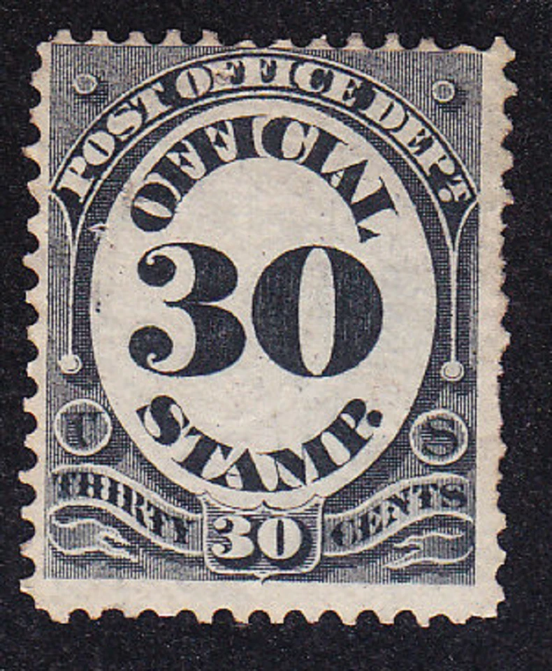 US Scott O55 old 30c Post Office Dept. official stamp M/NG CV $70 - Image 1 of 1