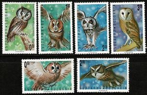 1992 Owls Set of 6 SW 4046/51 Superb Never Hinged Mint From My Collection